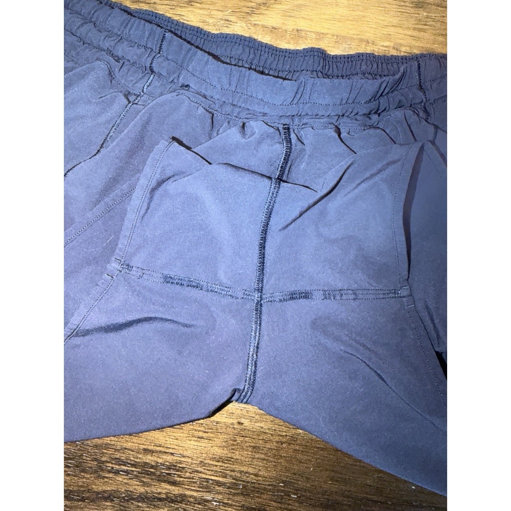 Lululemon Women's 12 12T Tall Hotty Hot Shorts Run Yoga 3.5" Speed Up Navy Blue - Picture 6 of 7